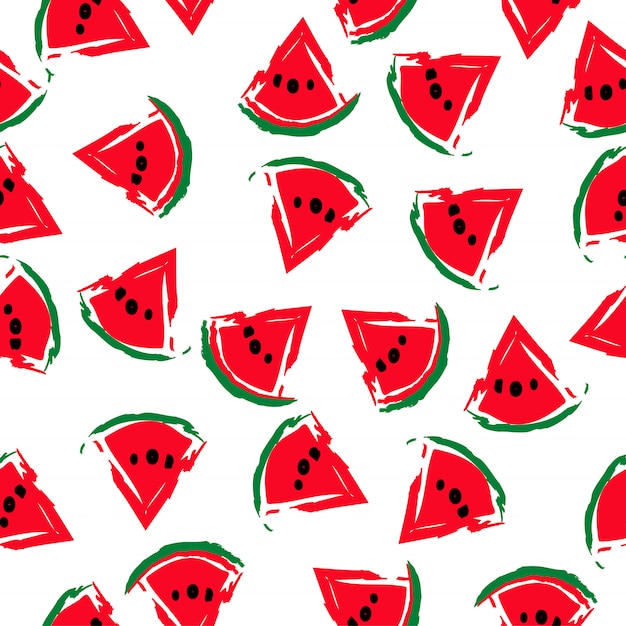 Seamless watermelons pattern image