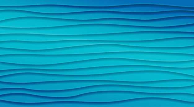 Seamless Wave Pattern Vector Background