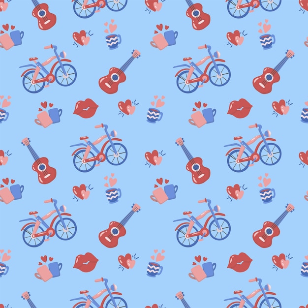 Seamless wedding Pattern for banner