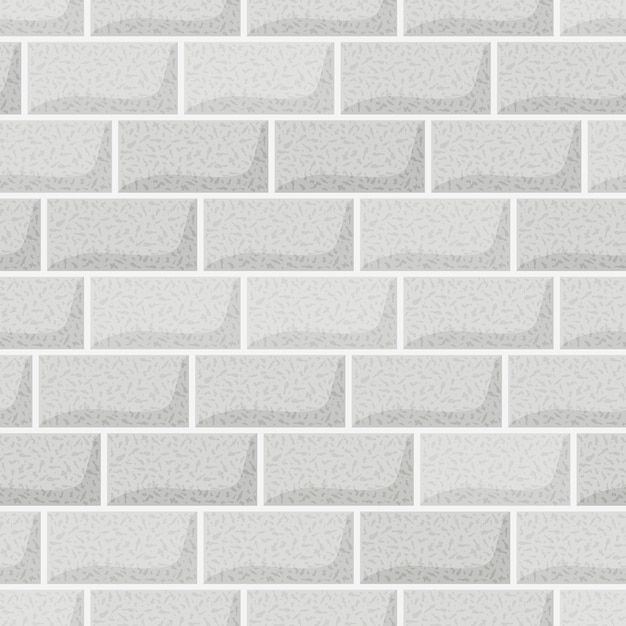 Seamless white brick wall