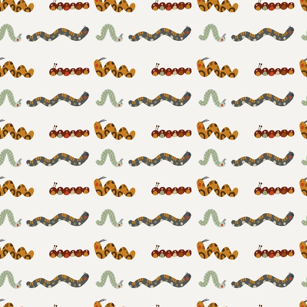 Seamless woodland animals pattern. Creative kids forest texture for fabric, wrapping.