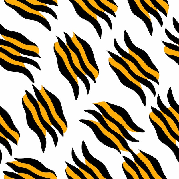 Vector seamless zebra animal fur pattern vector design