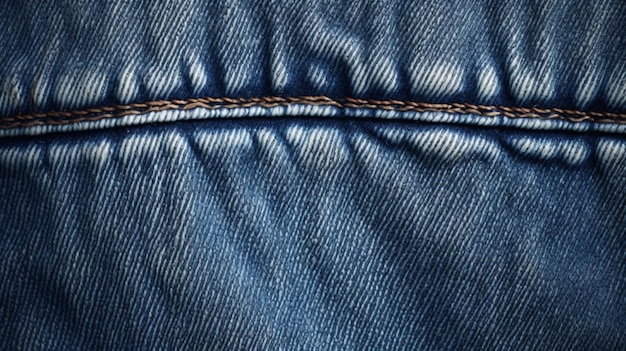 Vector seams of blue jeans with a button on the front