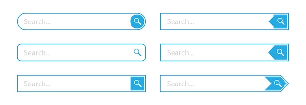 Search bar vector element web design