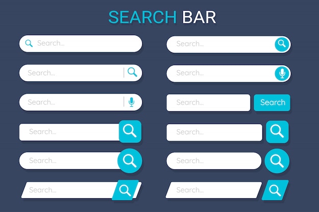 Search bar for website decoration and application design.