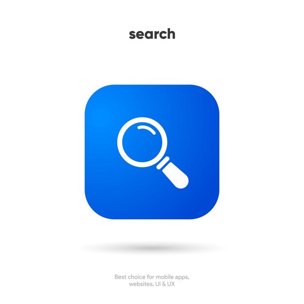 Vector search bar with suggestions for ui ux design and web site search address and navigation bar icon