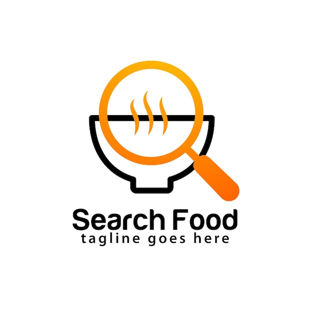 Search food logo design template