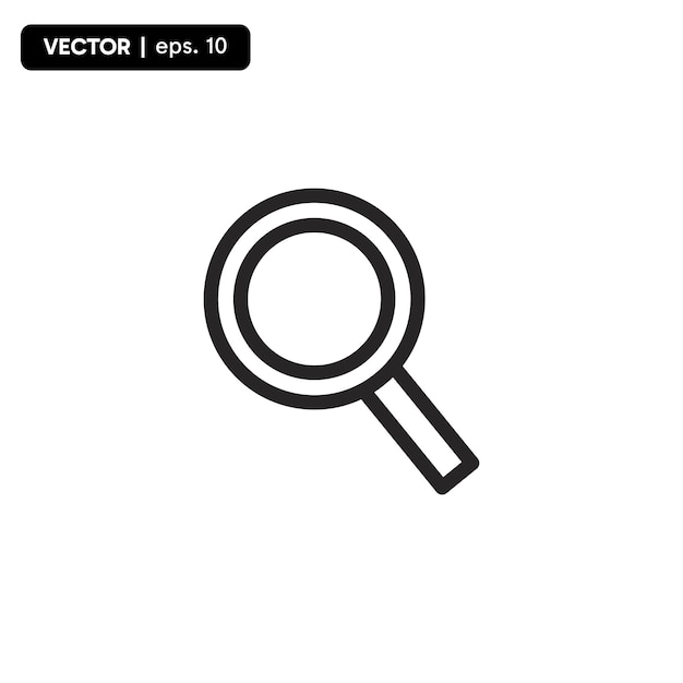 Search icon vector Magnifying glass symbol vector illustration