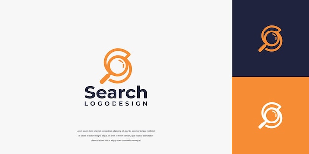 Vector search logo designs vector simple letter s logo