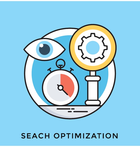 Search Optimization Flat vector Icon