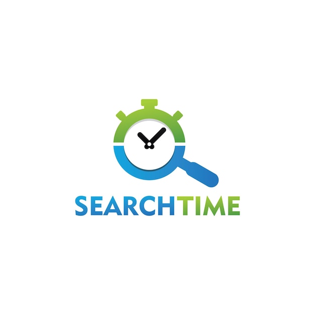 Search Time Logo Template Design