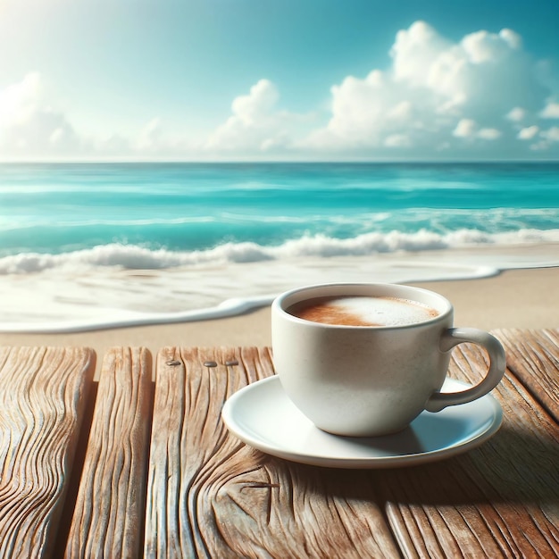 Seaside Morning Coffee Calm