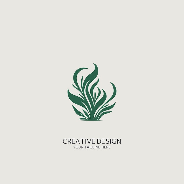 Vector seaweed logo vector