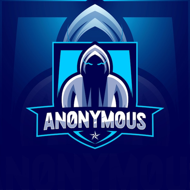 Secret anonymous mascot logo esport templates