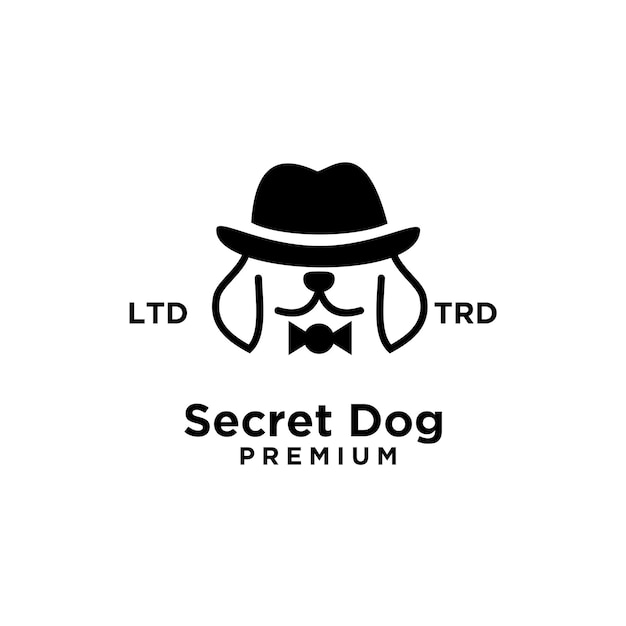 Secret dog logo design