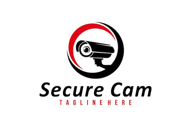 Secure cam logo icon vector isolated