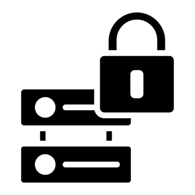 Secure data icon vector image Can be used for Information Security