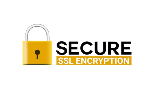 Secure Ssl Encryption Logo, Secure Connection Icon Vector Illustration, Ssl Certificate Icon