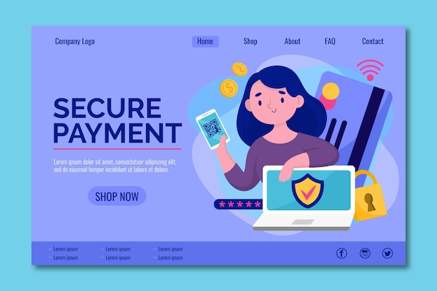 Secure your online payment landing page