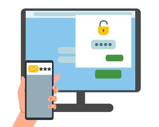 The security concept of twofactor authentication