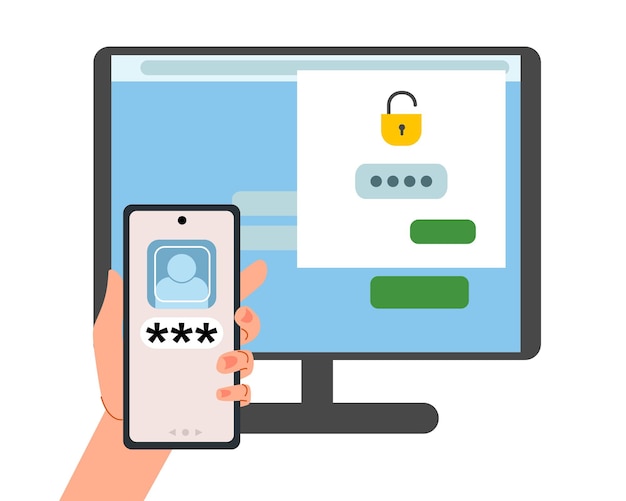 The security concept of twofactor authentication