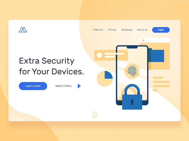 Security landing page hero image