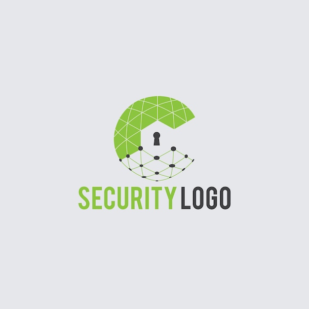 Security logo design template