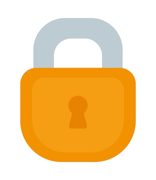 Security padlock icon