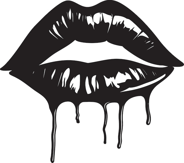 Seductive Lip Designs Icon Collection EmpowerHer Lips Logo Vector Varieties