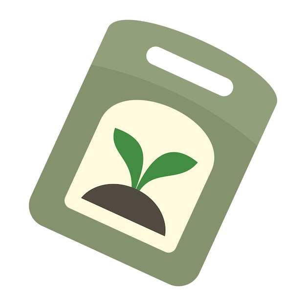 Seed pack icon Flat illustration of seed pack vector icon for web design