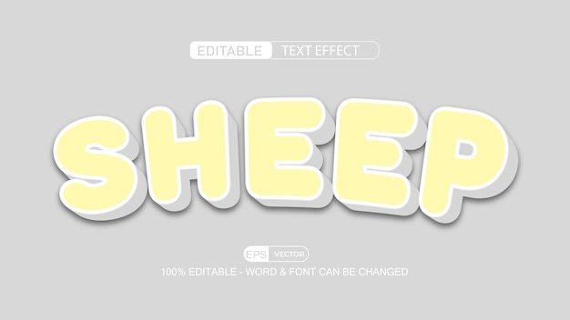 Seep Editable Text Effect Vector 3d style