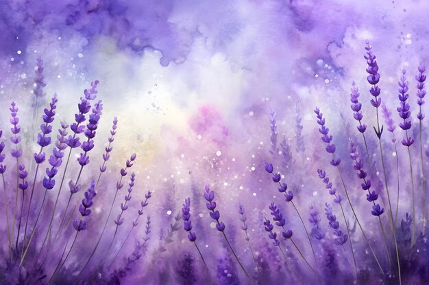 Vector selective and soft focus on lavender flower beautiful flower in flower garden