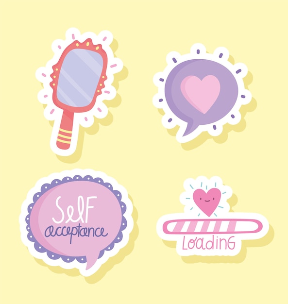 Self acceptance icons