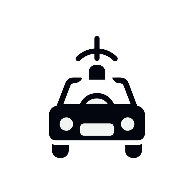 Self drive car icon