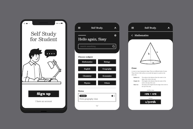 Self study for student app