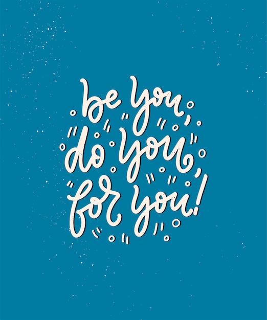 Selfcare lettering quote