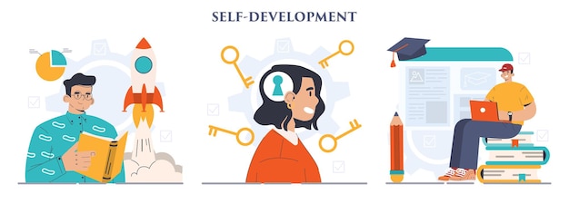 Selfdevelopment set Increasing of business or professional competencies