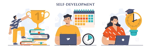 Selfdevelopment set Increasing of business or professional competencies