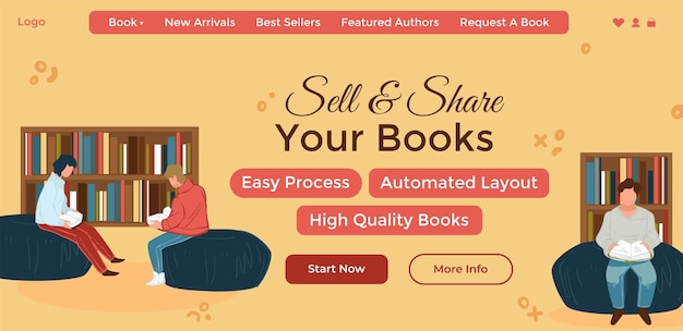 Sell and share your books automated layout web