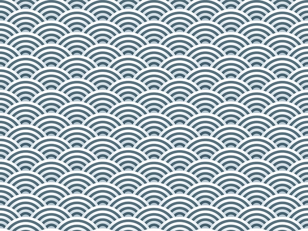 Semi Circles Simple 3d Seamless Pattern