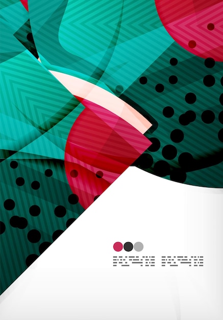 Semicircle geometric vector abstract background