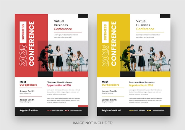 Seminar Conference Flyer Template, Abstract Business Flyer, Creative Business Conference Flyer