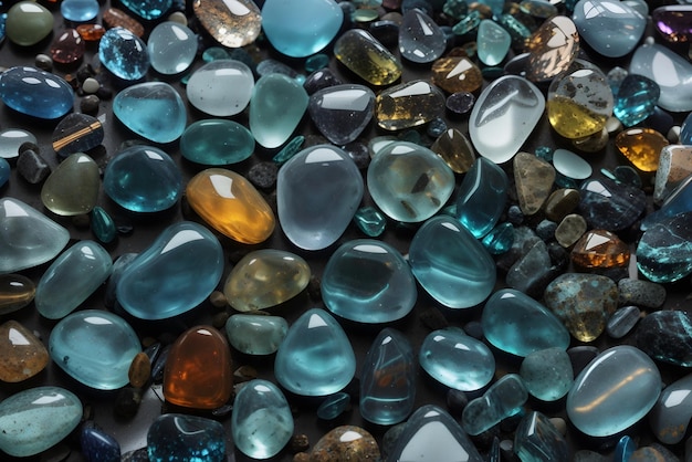 Vector semiprecious stones background texture