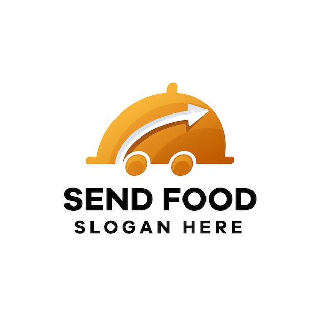 Send Food Gradient Logo Design