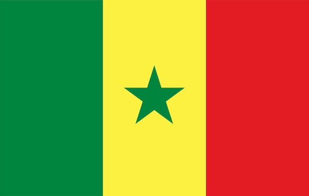 Senegal flag an icon of a nation