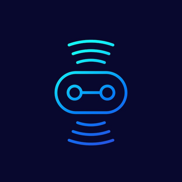 Sensor line icon for web and apps