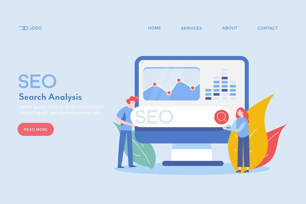 SEO analysis concept