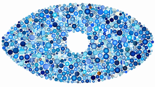 SEO Mosaic of Circle Elements in Variable Colors