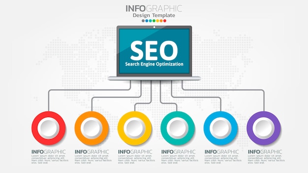 SEO search engine optimization banner web icon for business and marketing