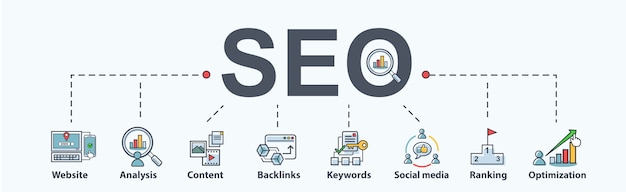 SEO search engine optimization banner